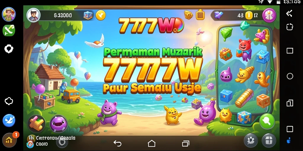 Gameplay 7777W yang mengasyikkan dengan berbagai teka-teki menantang.