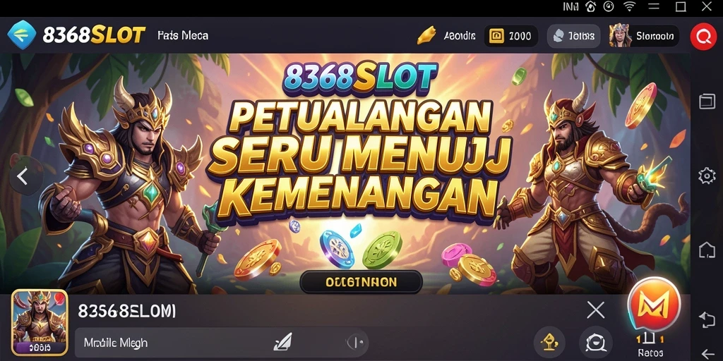 Tampilan gameplay seru dari 8368SLOT dengan tantangan petualangan.