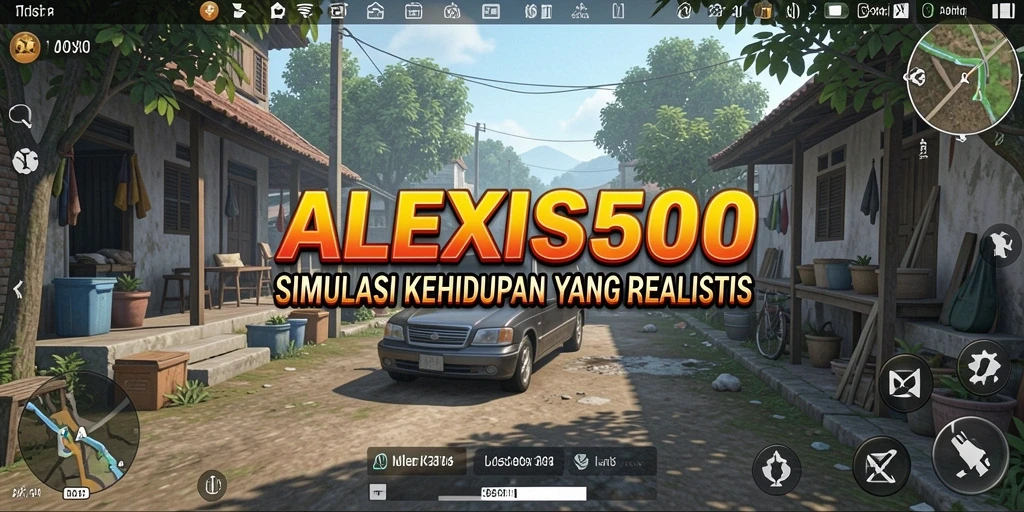 Tampilan gameplay menarik dalam ALEXIS500 untuk simulasi kehidupan.