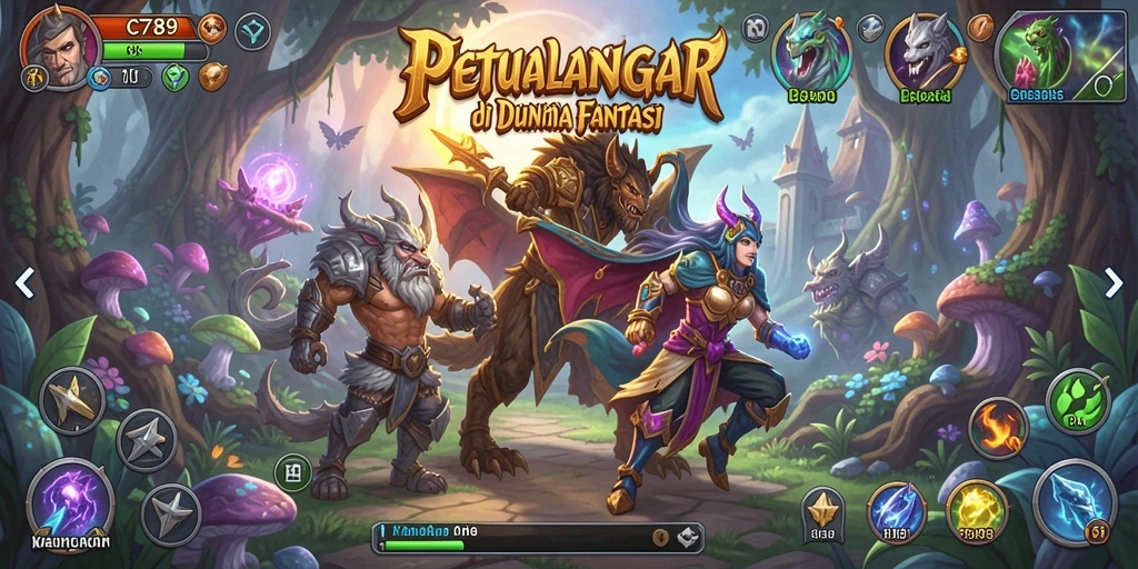 Tampilan gameplay C789 yang menampilkan aksi mendebarkan dalam dunia petualangan.