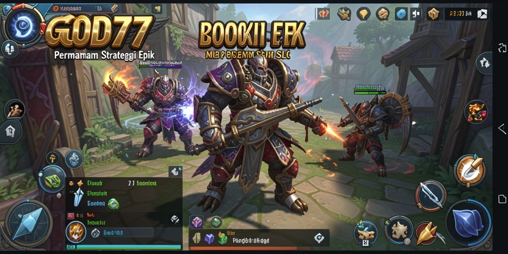 Tampilan gameplay menakjubkan dari GOD77 dengan elemen SLG.