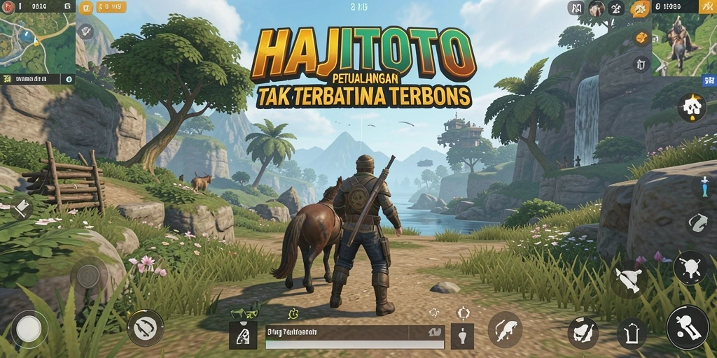 Tampilan gameplay petualangan di dunia terbuka HAJITOTO.
