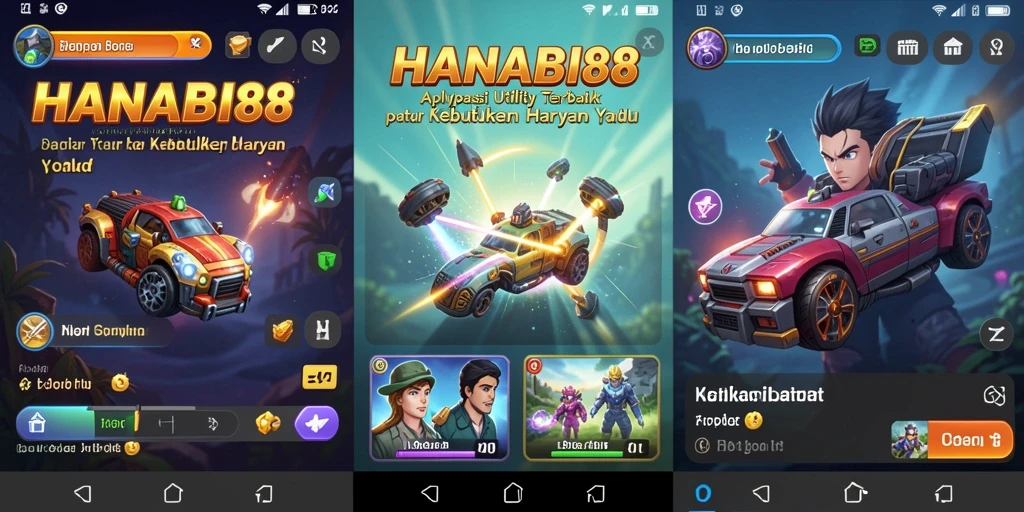 Tampilan aplikasi HANABI88 yang menarik dan mudah digunakan.