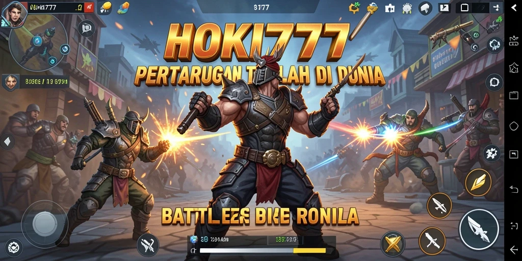 Gameplay seru HOKI777 dalam pertempuran Battle Royale yang mendebarkan.