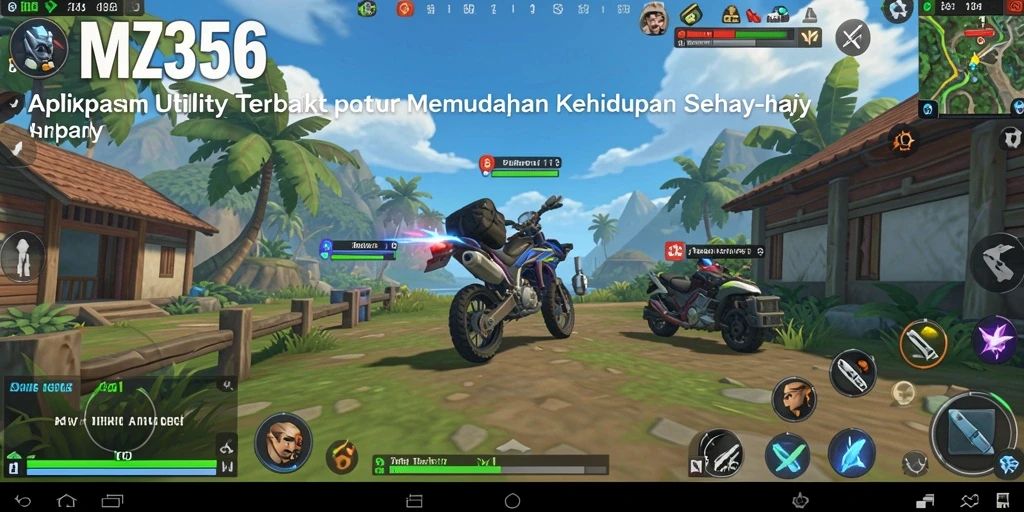 Tampilan antarmuka MZ356 yang memudahkan navigasi aplikasi Utility.