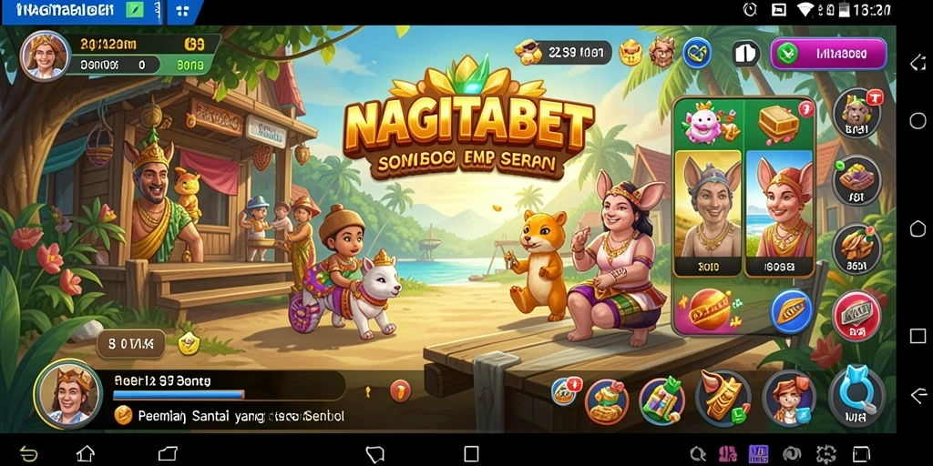 Tampilan gameplay <strong>NAGITABET</strong> yang menenangkan dan menghibur.