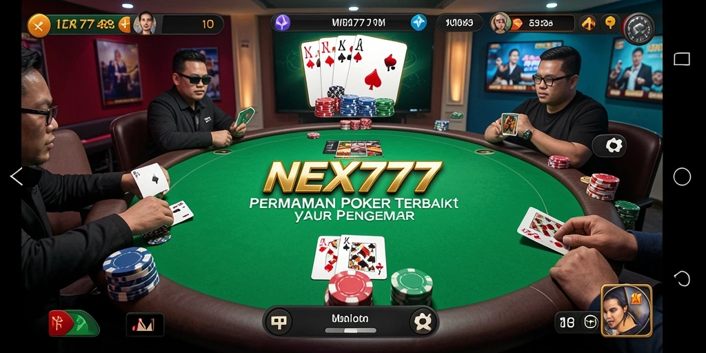 Gameplay NEX777 menampilkan pengalaman poker yang seru dan menegangkan.