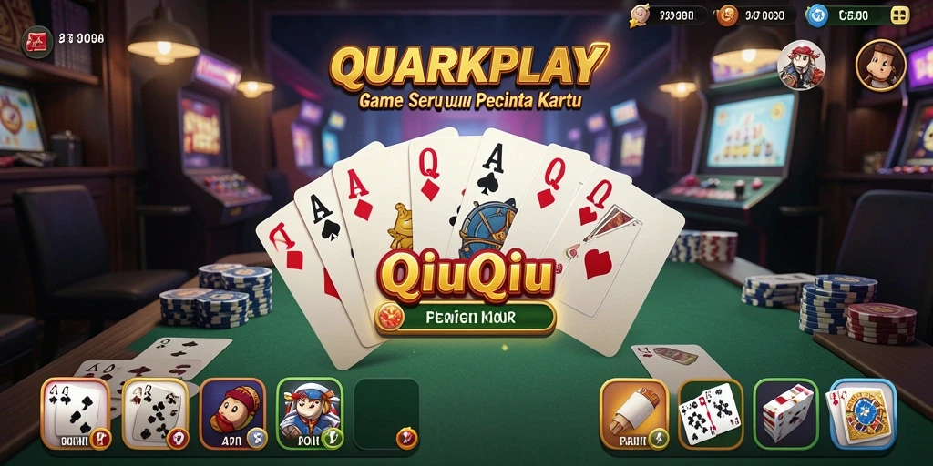 Tampilan gameplay seru dari QUARKPLAY yang penuh strategi QiuQiu.