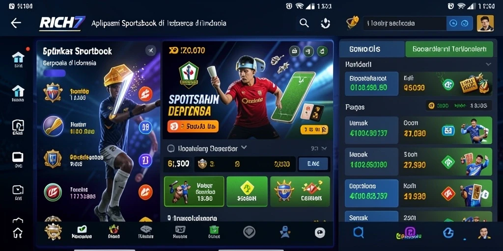 Tampilan gameplay Sportsbook RICH7 yang menarik dan interaktif.