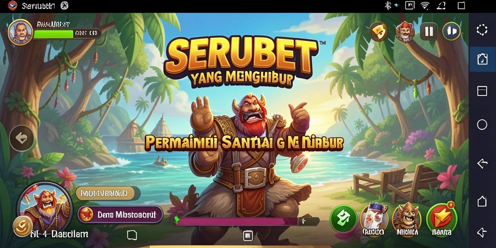 Tampilan seru gameplay <strong>SERUBET</strong> dengan grafis cerah dan menawan.