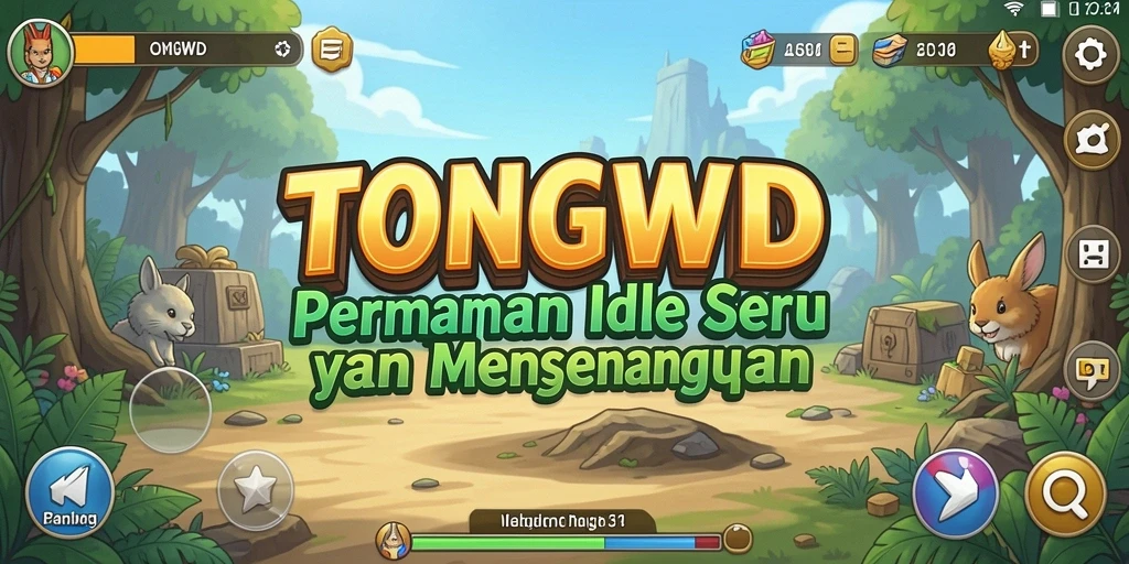 Screenshot utama TONGWD menampilkan gameplay Idle yang menarik.