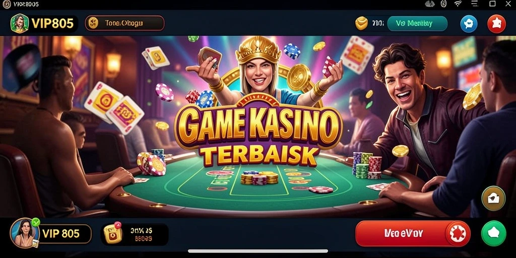 Screenshot utama VIP805 menampilkan gameplay yang mendebarkan di Kasino.